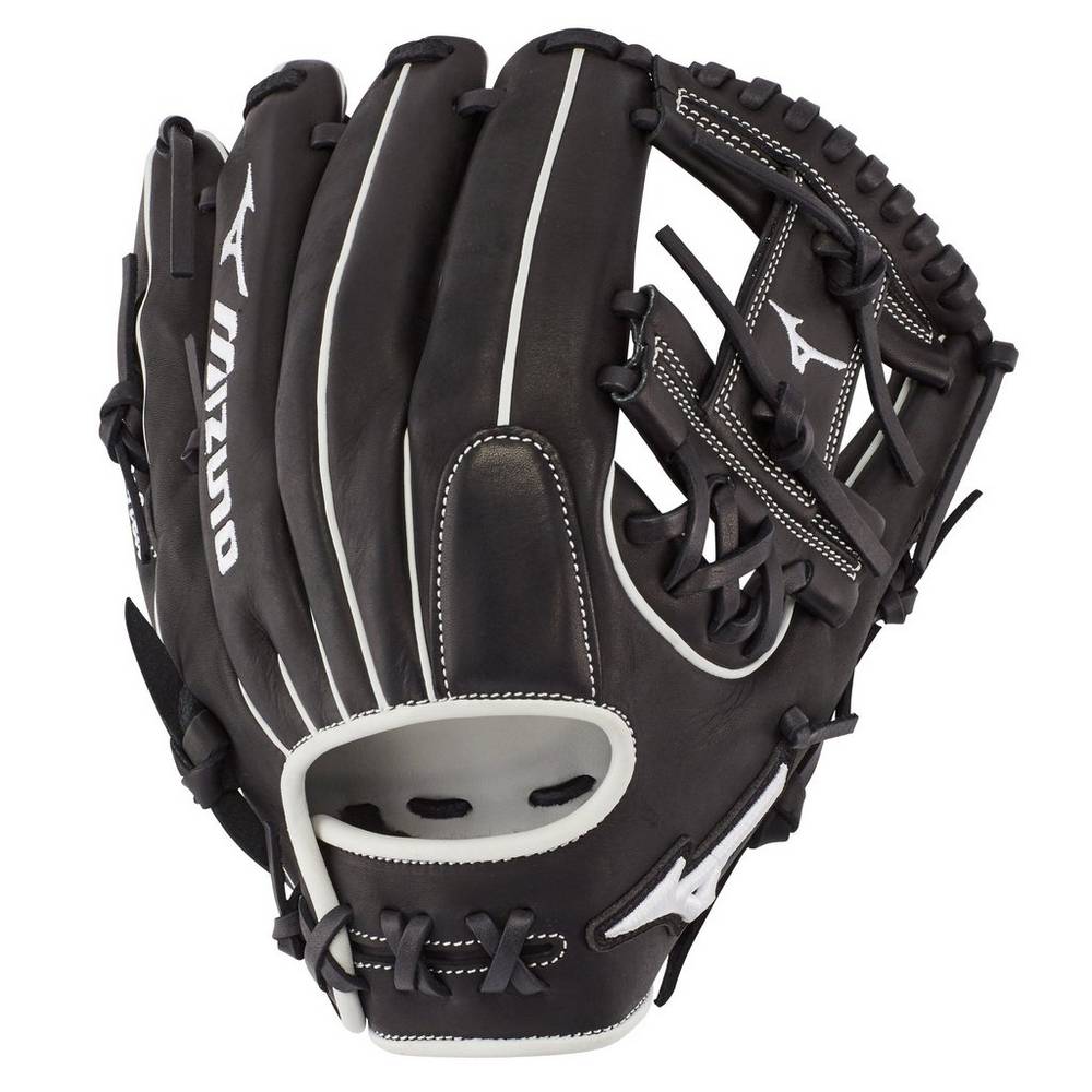 Womens Mizuno Pro Select Fastpitch 11.75" Softball Gloves Black Philippines (BIYJCD185)